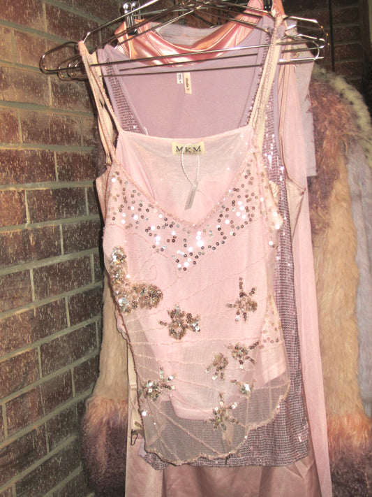 00s exclusive vintage sequin Ibiza camisole
