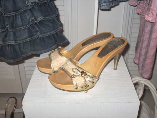 Y2K guess wedge heel