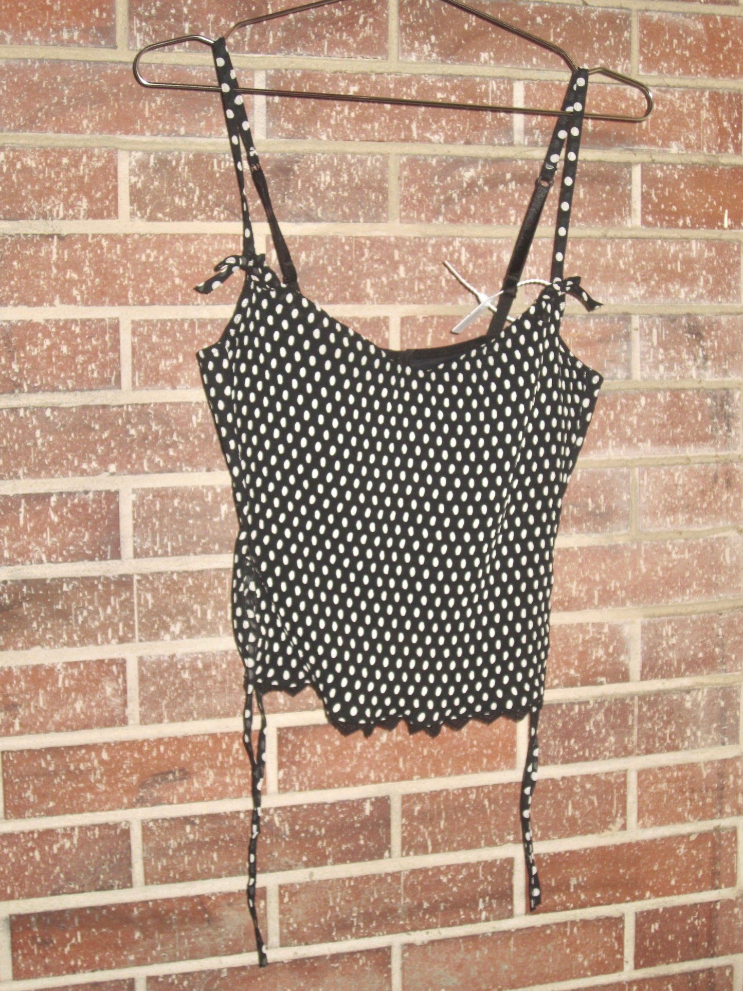 French vintage “ RAVAGE “ polka dot bustier