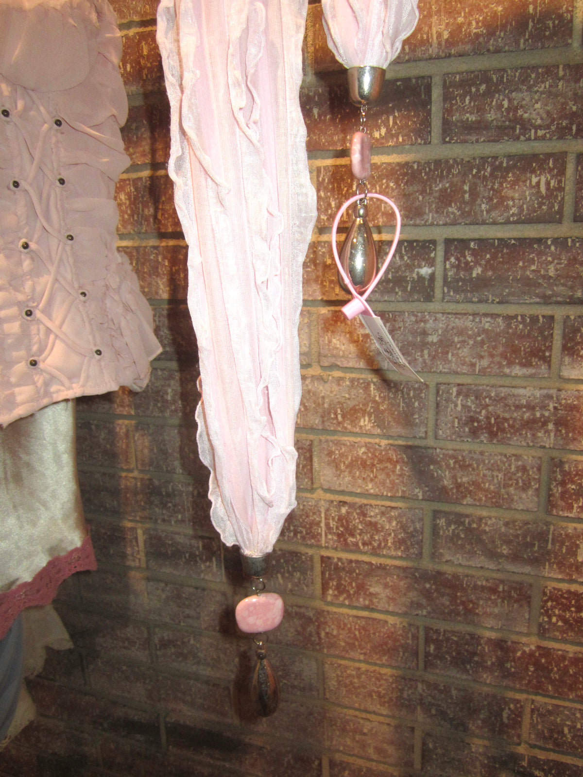 Blush Charm Ruffle Scarf