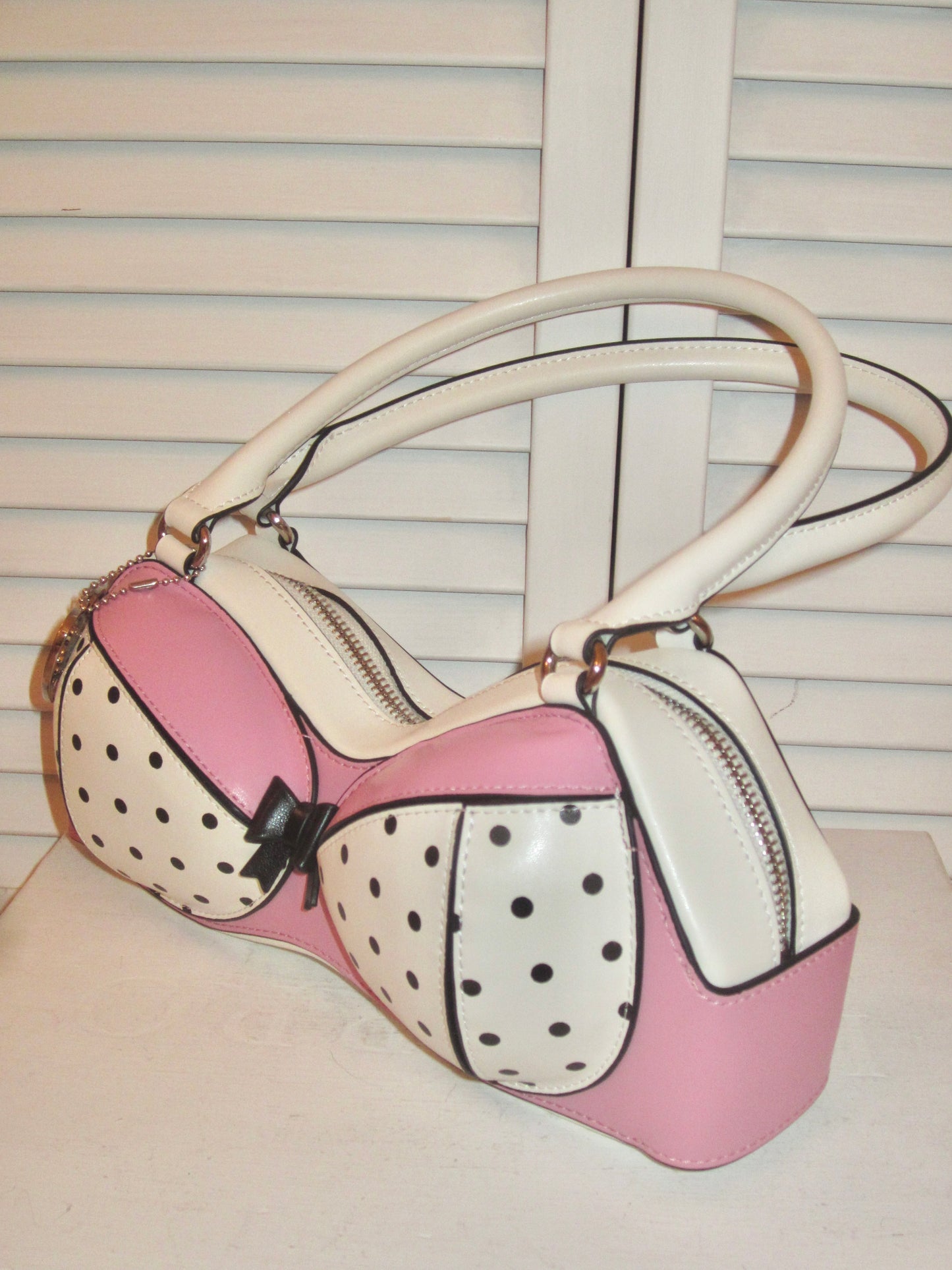 Pink Dot Bow Bag