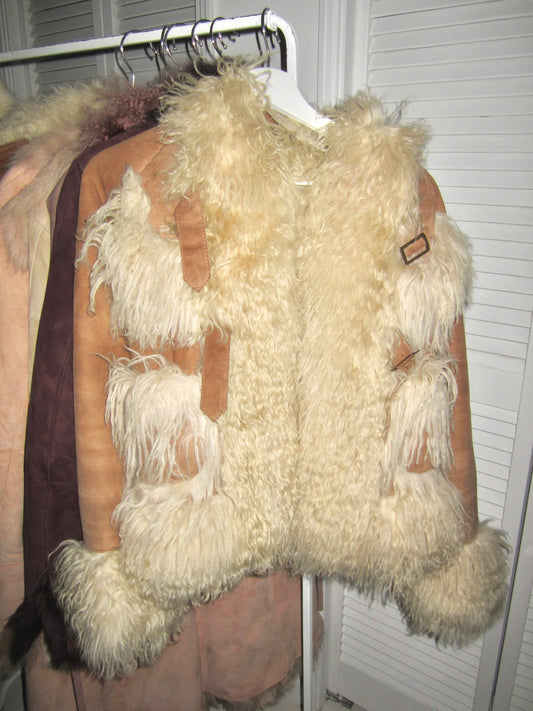 Fluffy bear mouton jacket