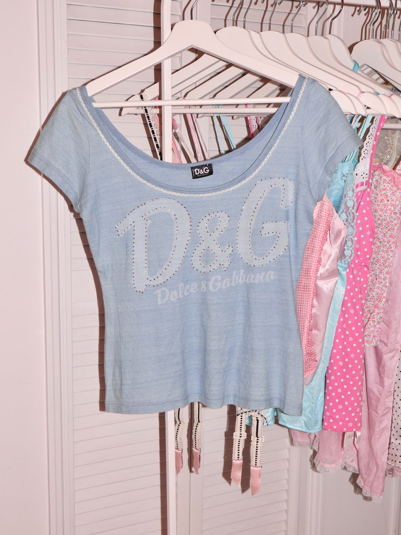 Baby blue dolce&gabbana tee