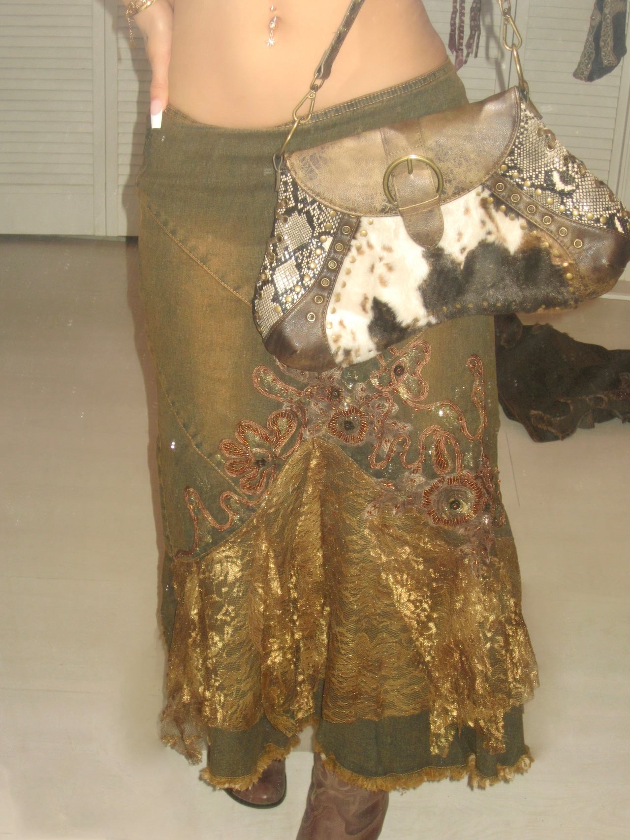 00s Herbarium vice long skirt