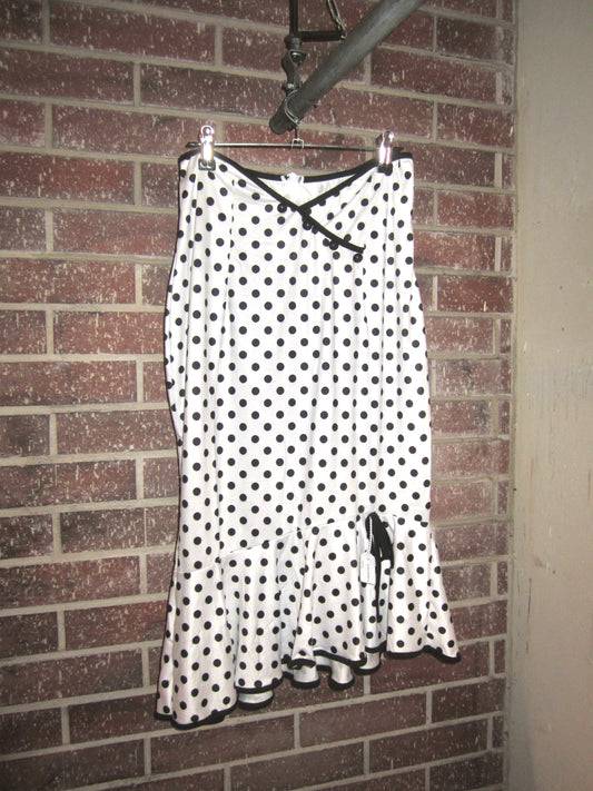00s polka dot mermaid skirt