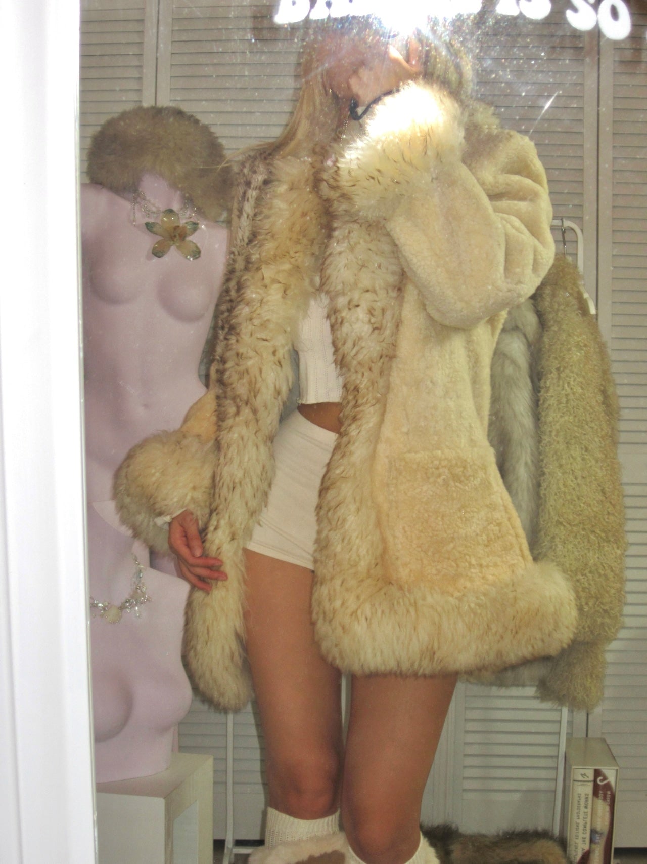 Mouton Cream mountain coat
