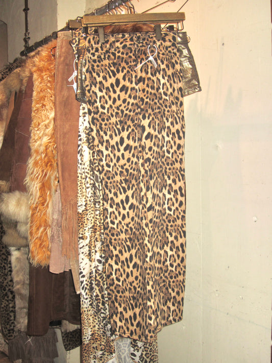 Intimissimi leopard stretch flare pants