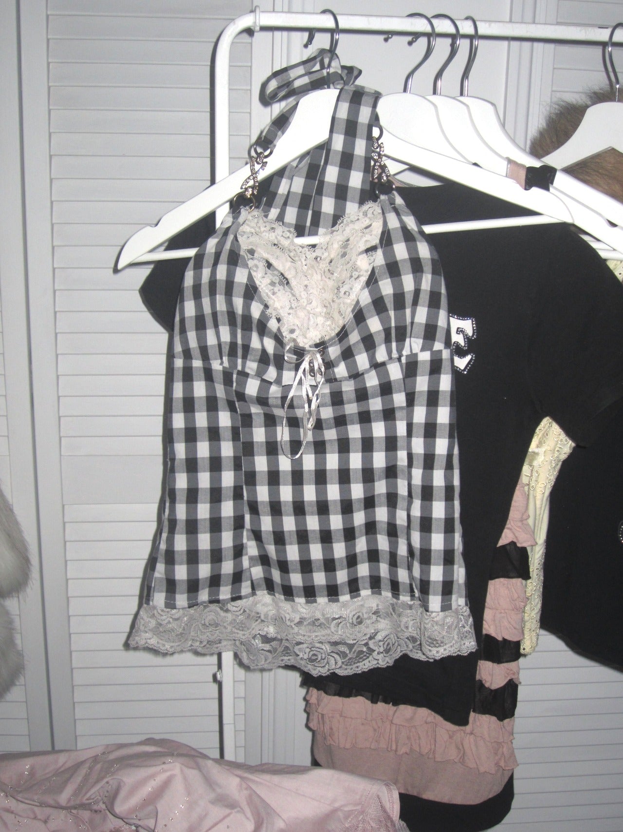 Vintage rabbit bustier top