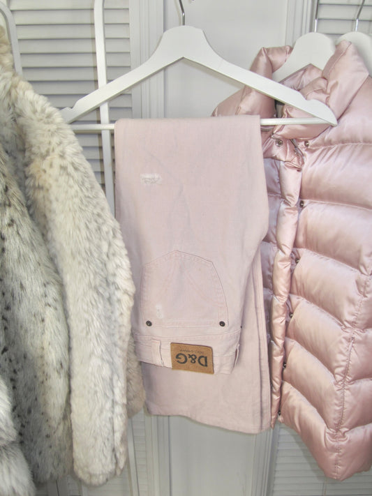 D&G baby pink denim