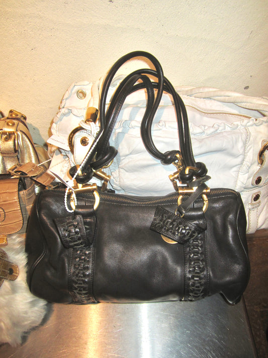 Charles David Black leather handbag