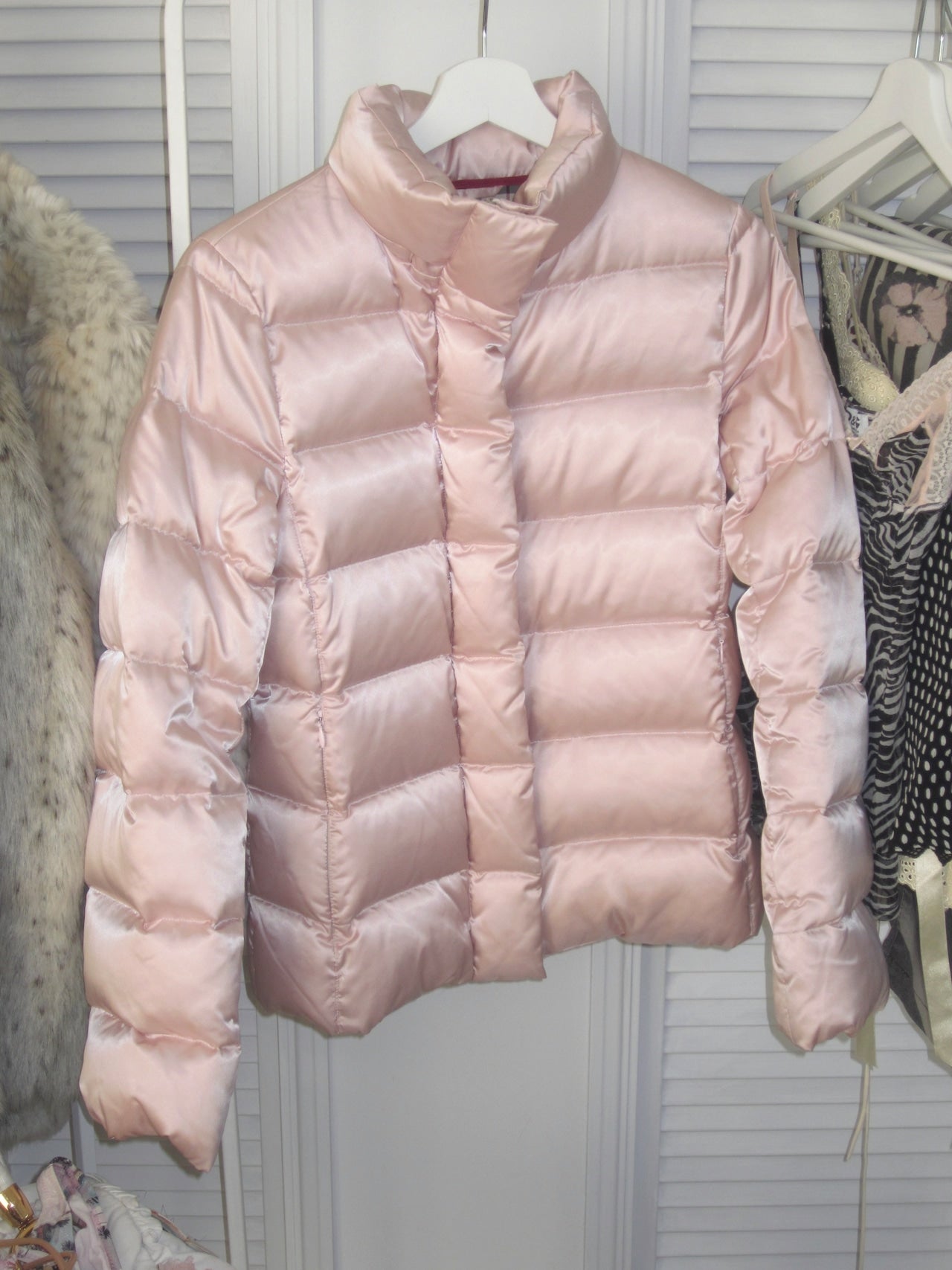 Burberry pink puffer jacket