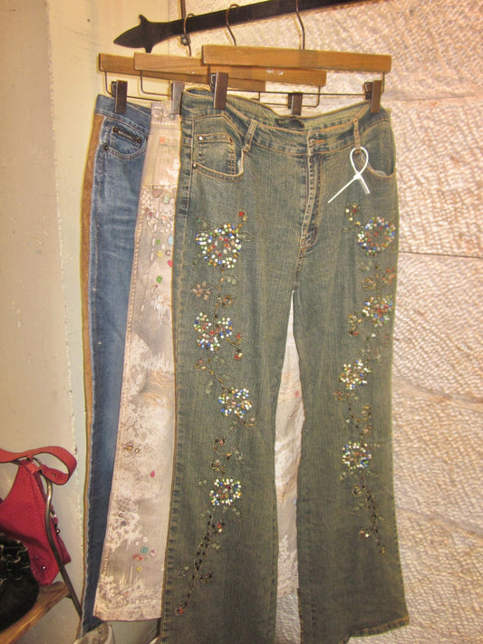 00s Juliette vintage beaded jeans ¥25,000 税込