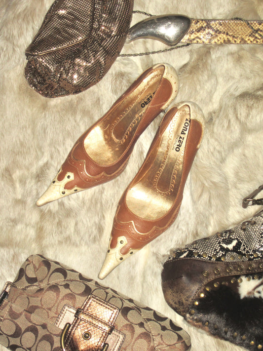 El Dante’s western leather heel