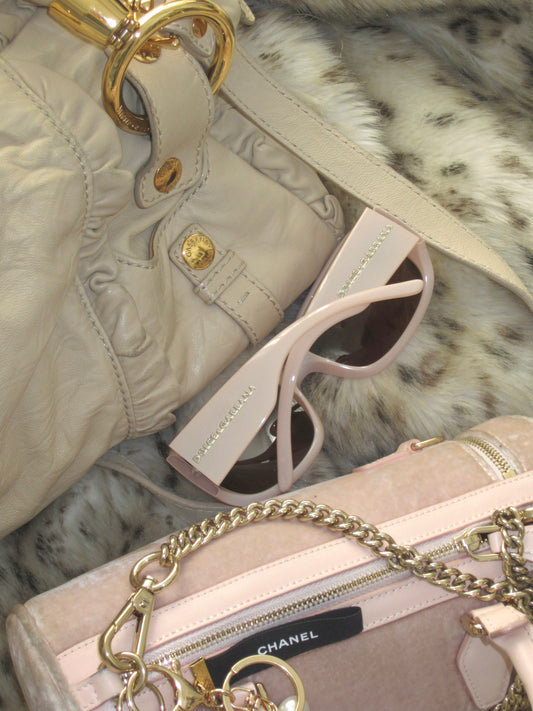Dolce&gabbana baby pink sunglasses