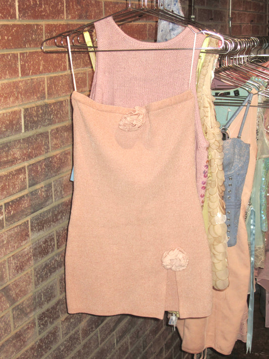 With Jean mini sweater-like dress