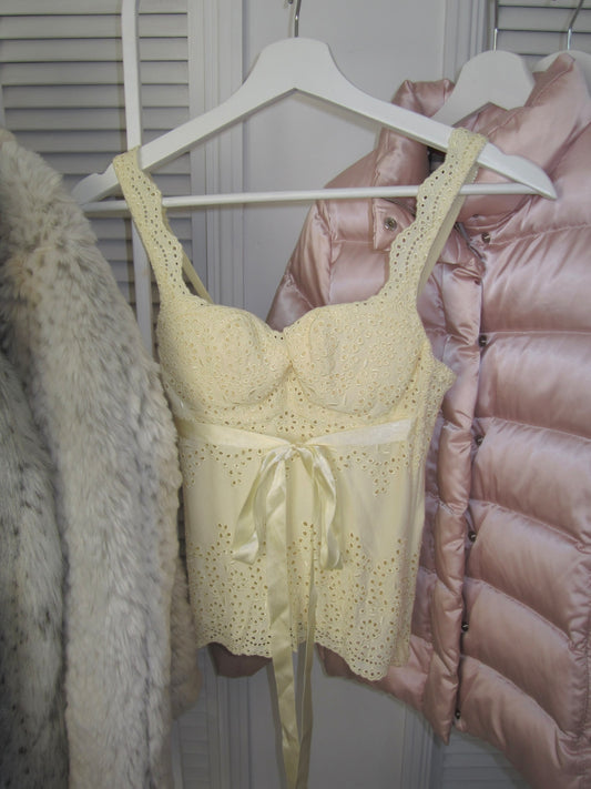 Australian 00s vintage vanilla cream bustier