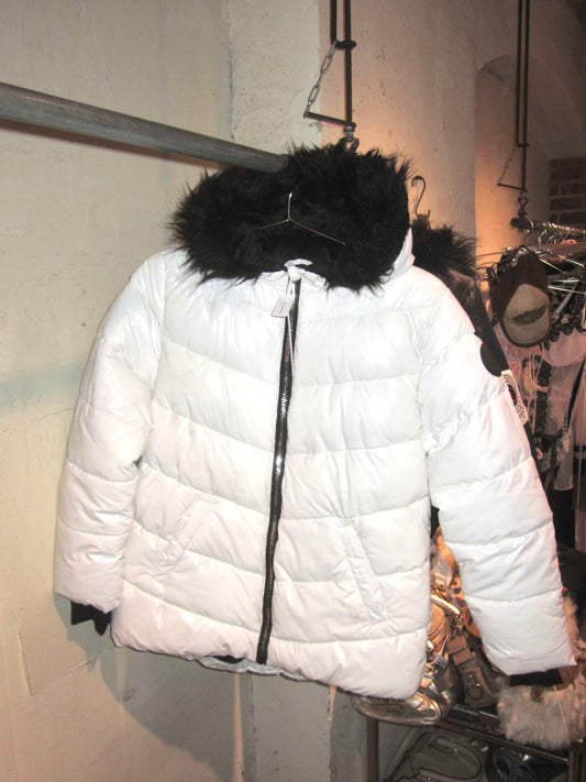 Y2K juicy couture White puffer zip up