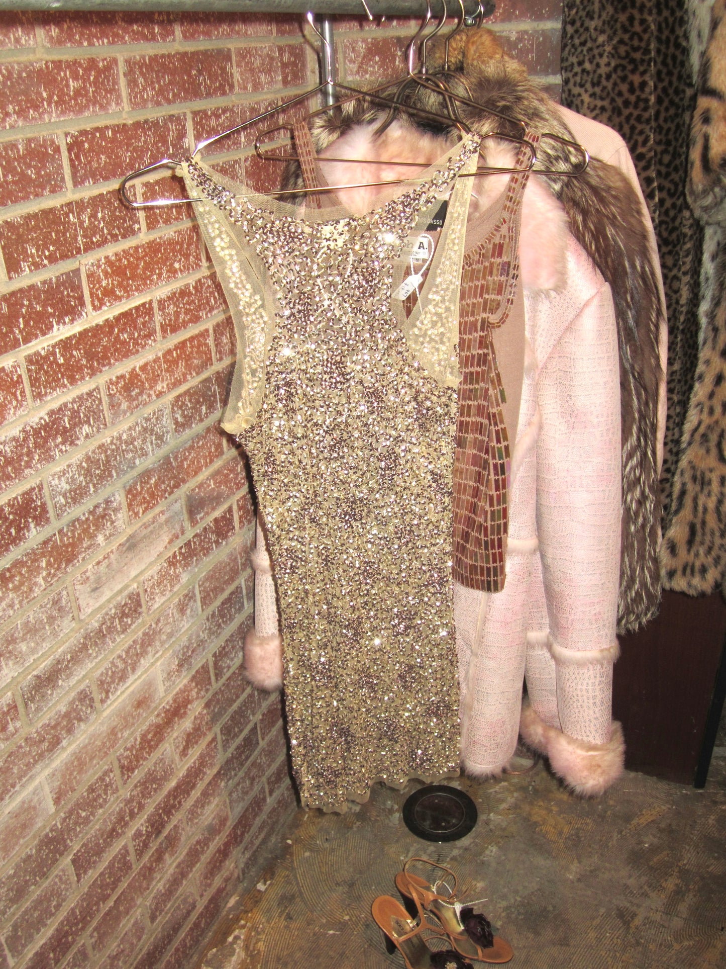 00s Ibiza party sequin dress