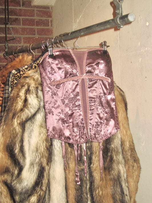 00s US bronze meshed corset