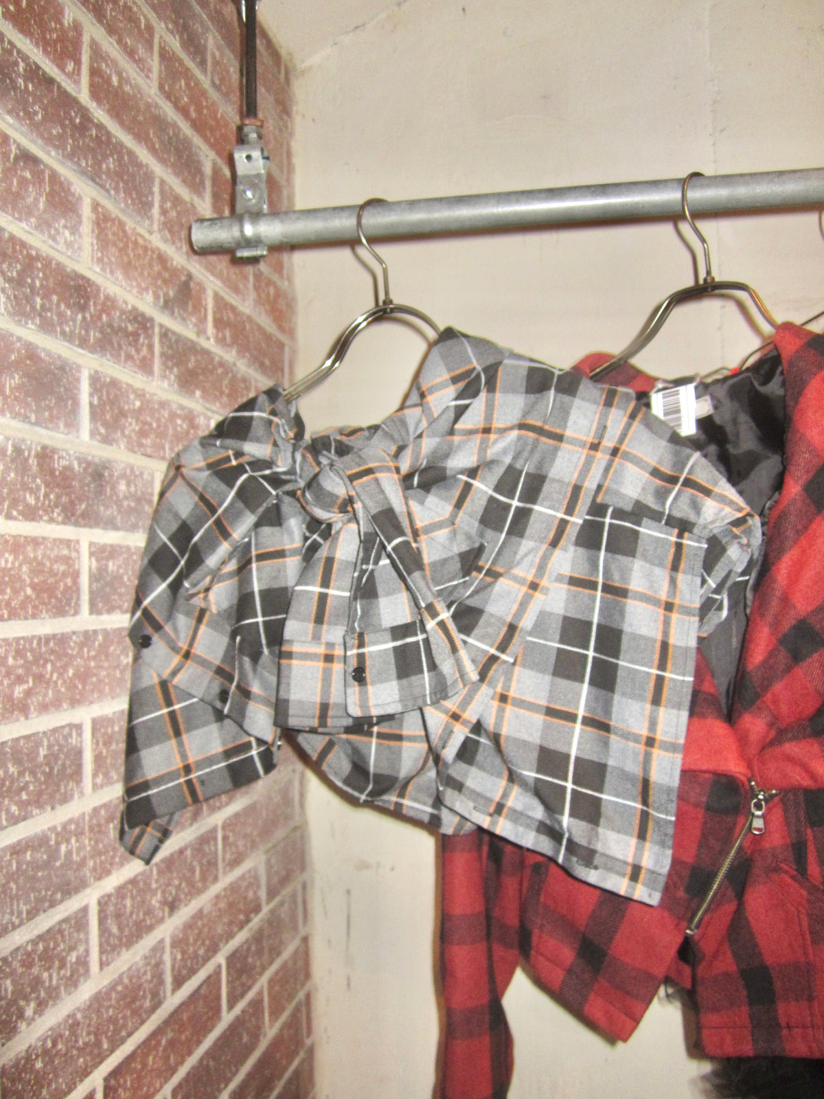 Charcoal Plaid skirt