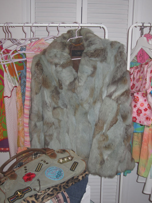 Moody cloudy fur jacket