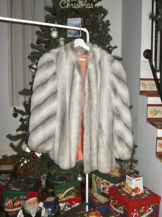 Vintage classic Holiday faux fur coat