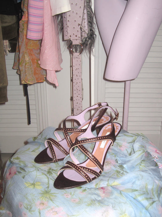 Vintage Italian leather heel