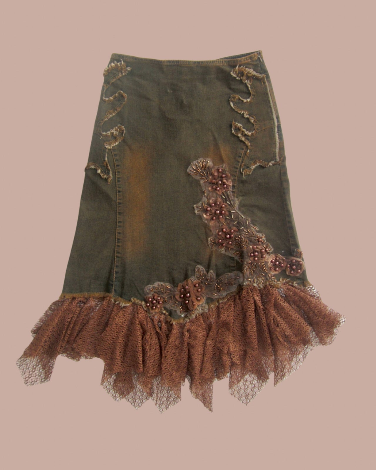 00s vintage Dusty siren vintage long skirt