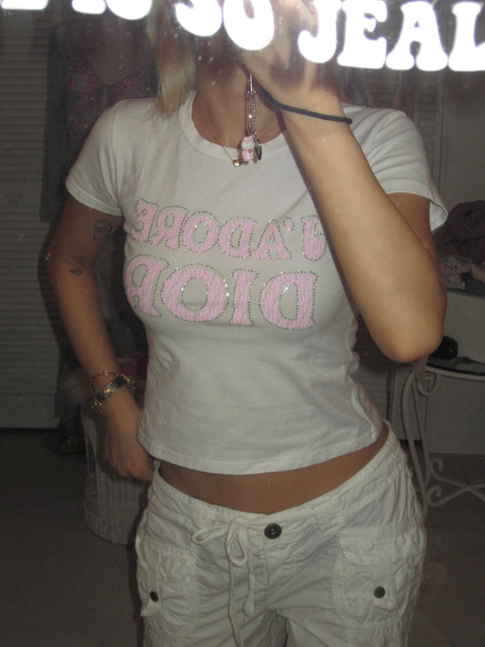 Vintage miss dior baby tee