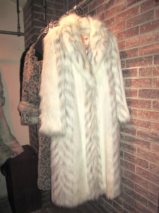 　00s US vintage faux fur long coat