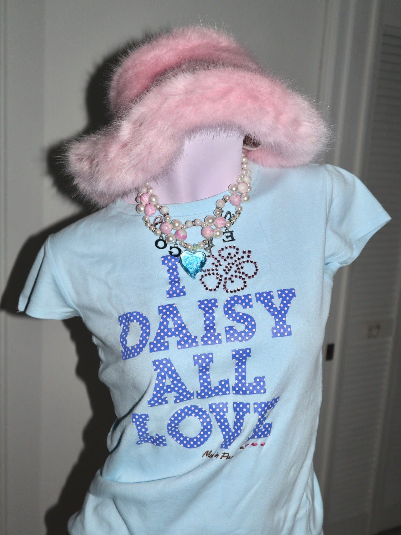 Y2K DAISY LOVERS baby blue tee