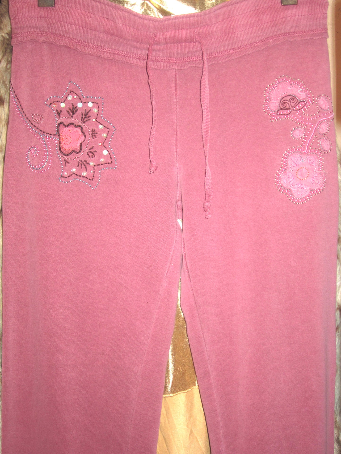 00s mauve bohemian sweatpants