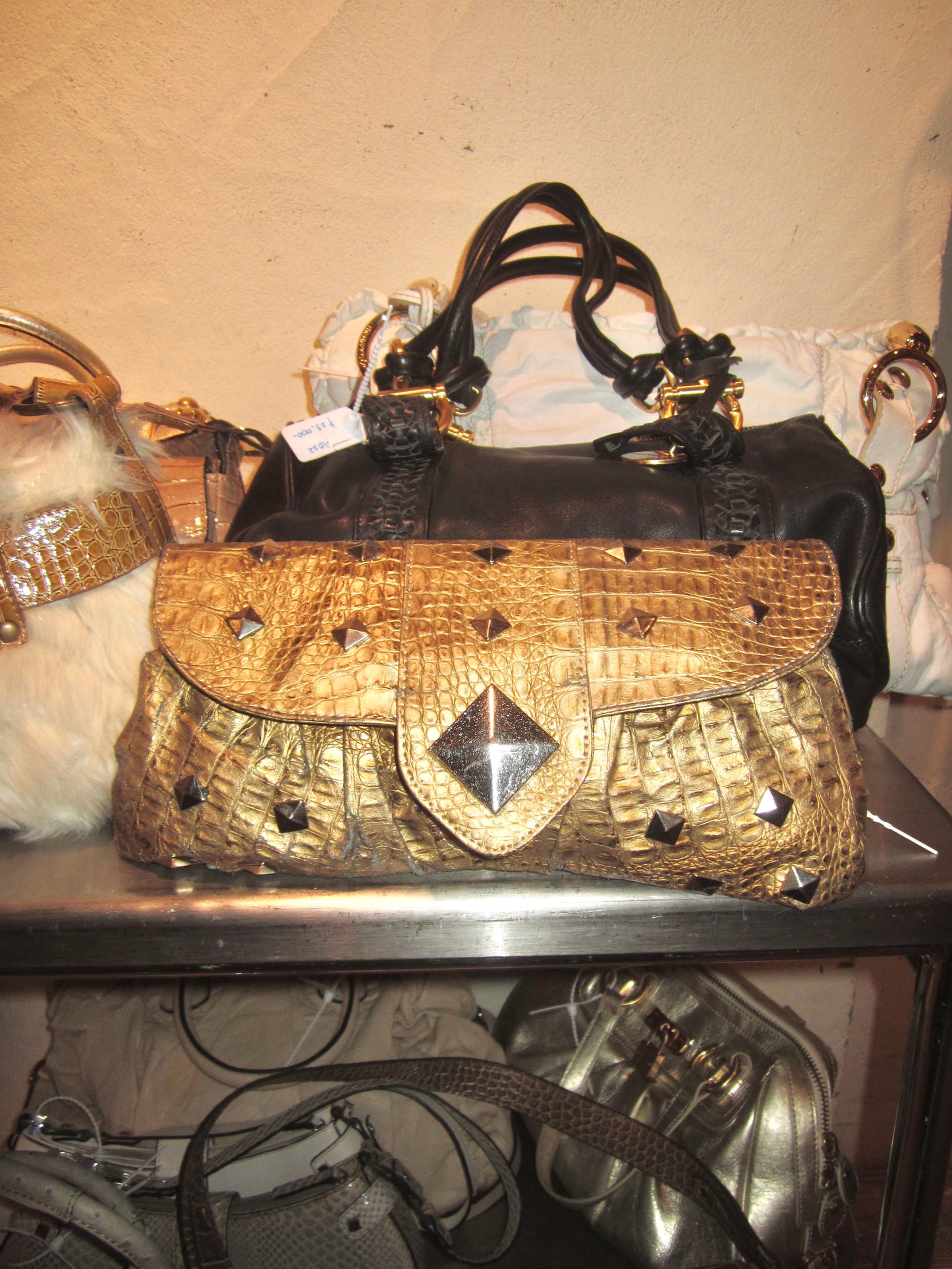 Y2K club grunge studded purse