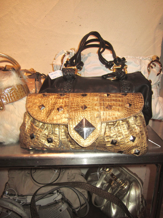 Y2K club grunge studded purse