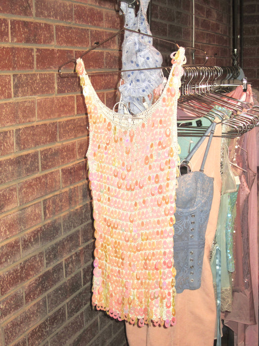 00s Ibiza sequin party top