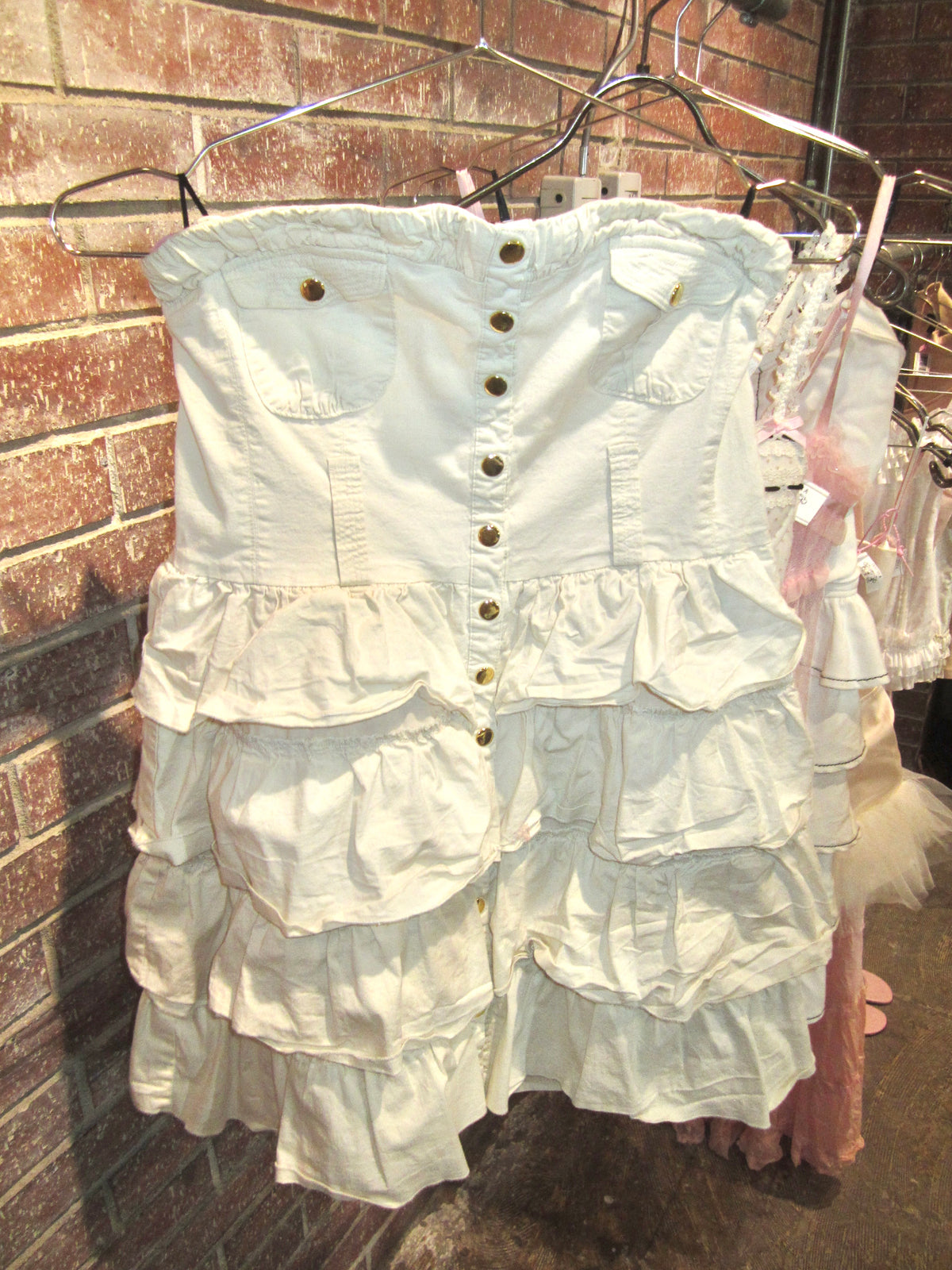 Ivory Ruched dress