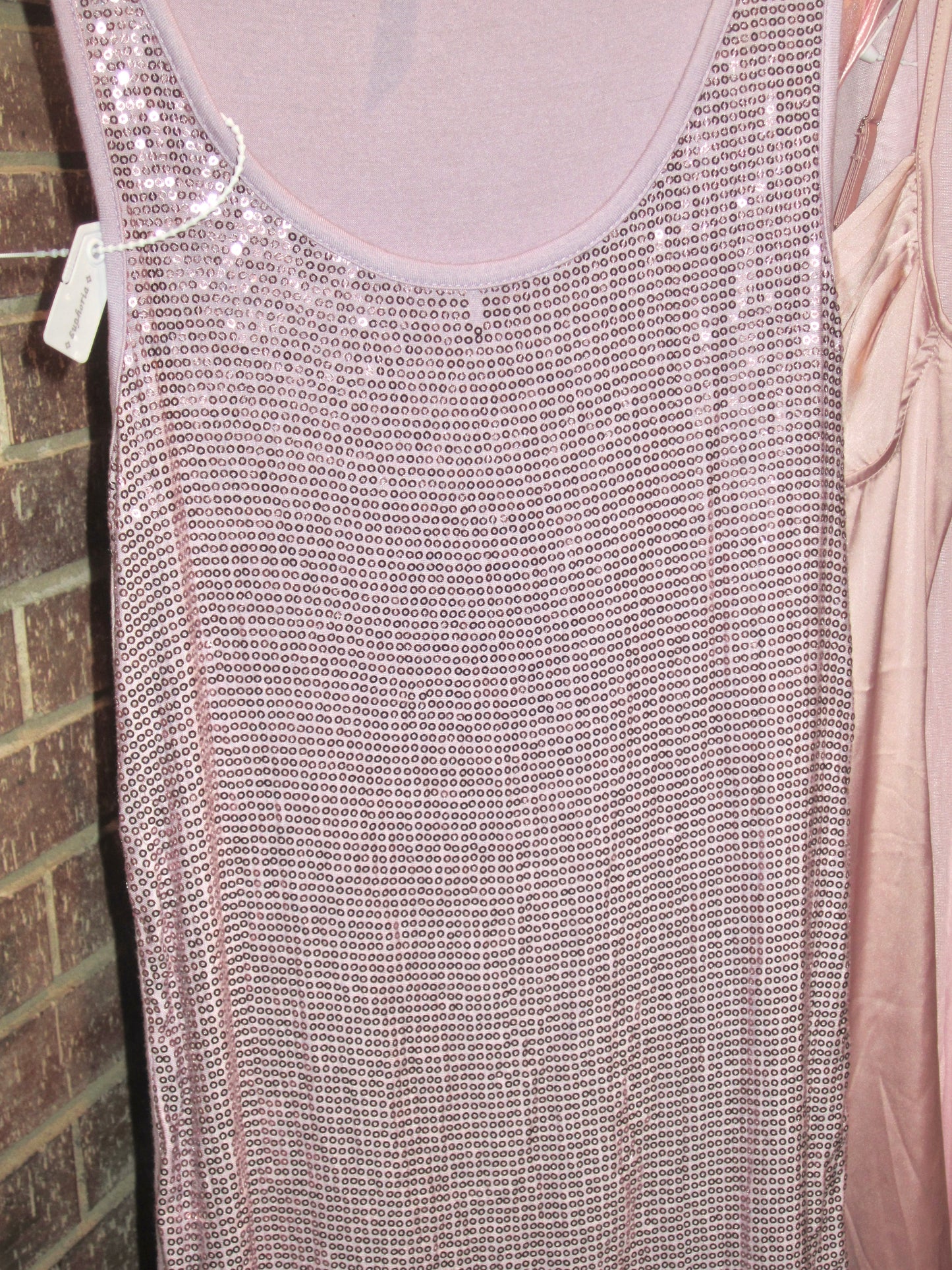 00s vintage lavender sequin tank