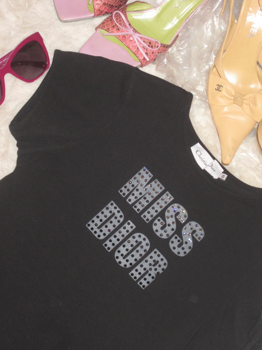 Vintage miss dior studs rock tee