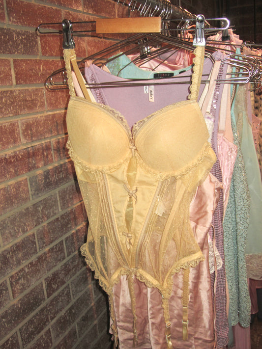 00s US lemon Venus bustier corset