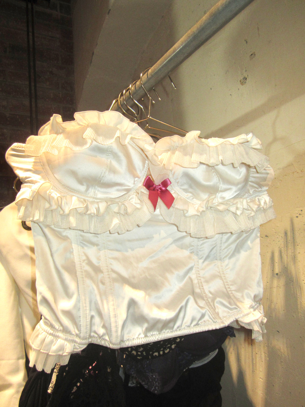 Ivory Ruffle Corset Top
