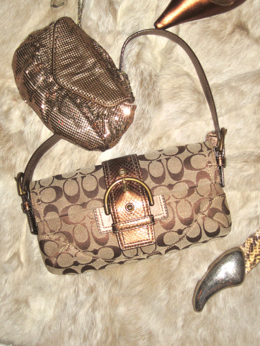 Old coach bronze bag