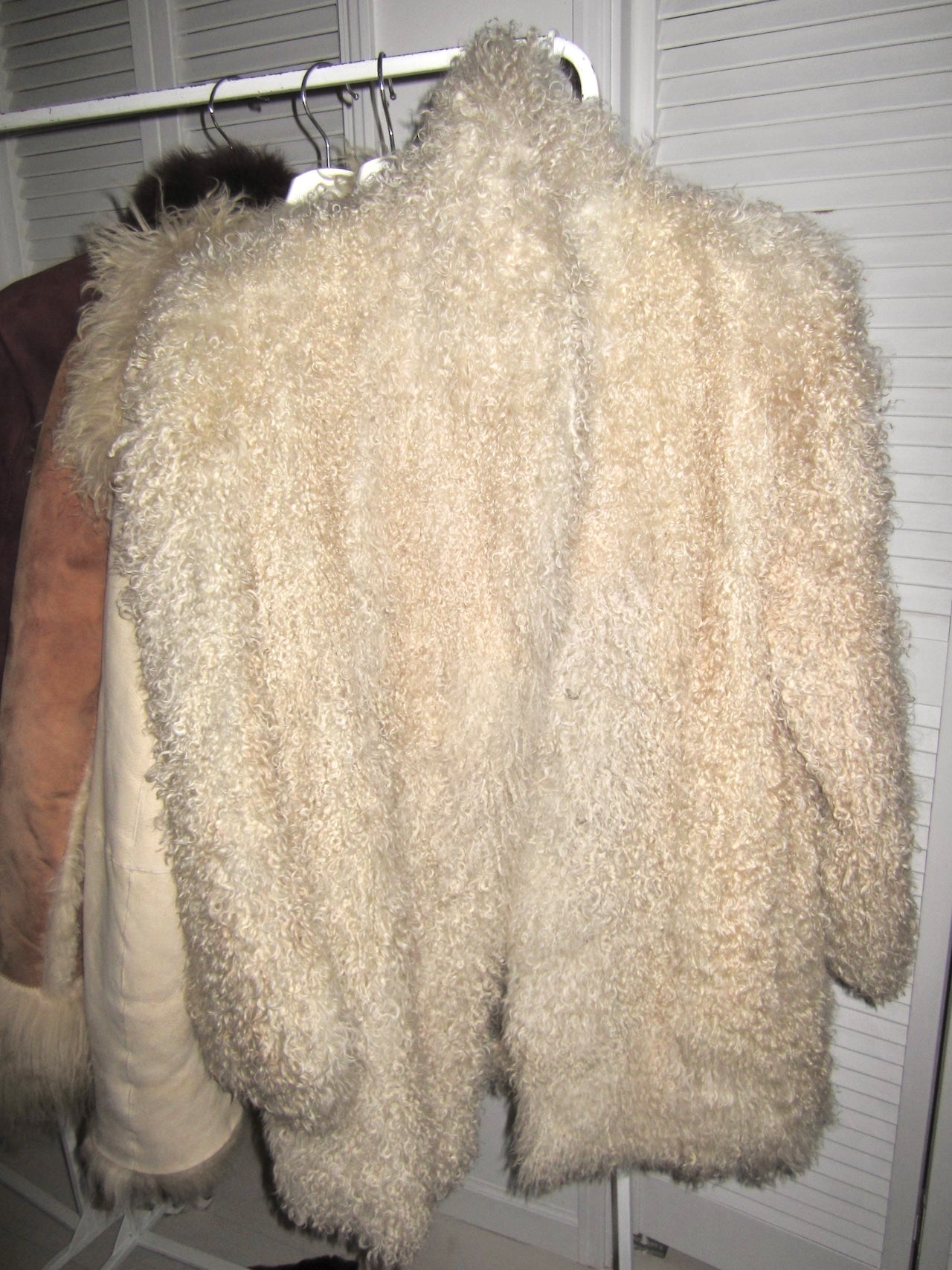Creamy Latte Sheep fur jacket