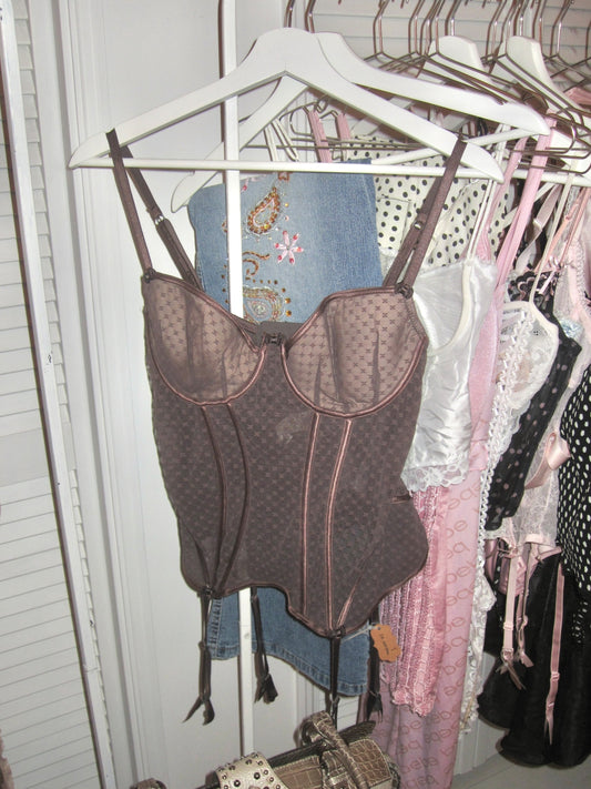 Chantal Thomass French vintage bustier with garters