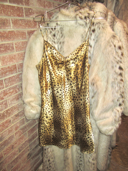 American Vintage Leopard print slip dress.