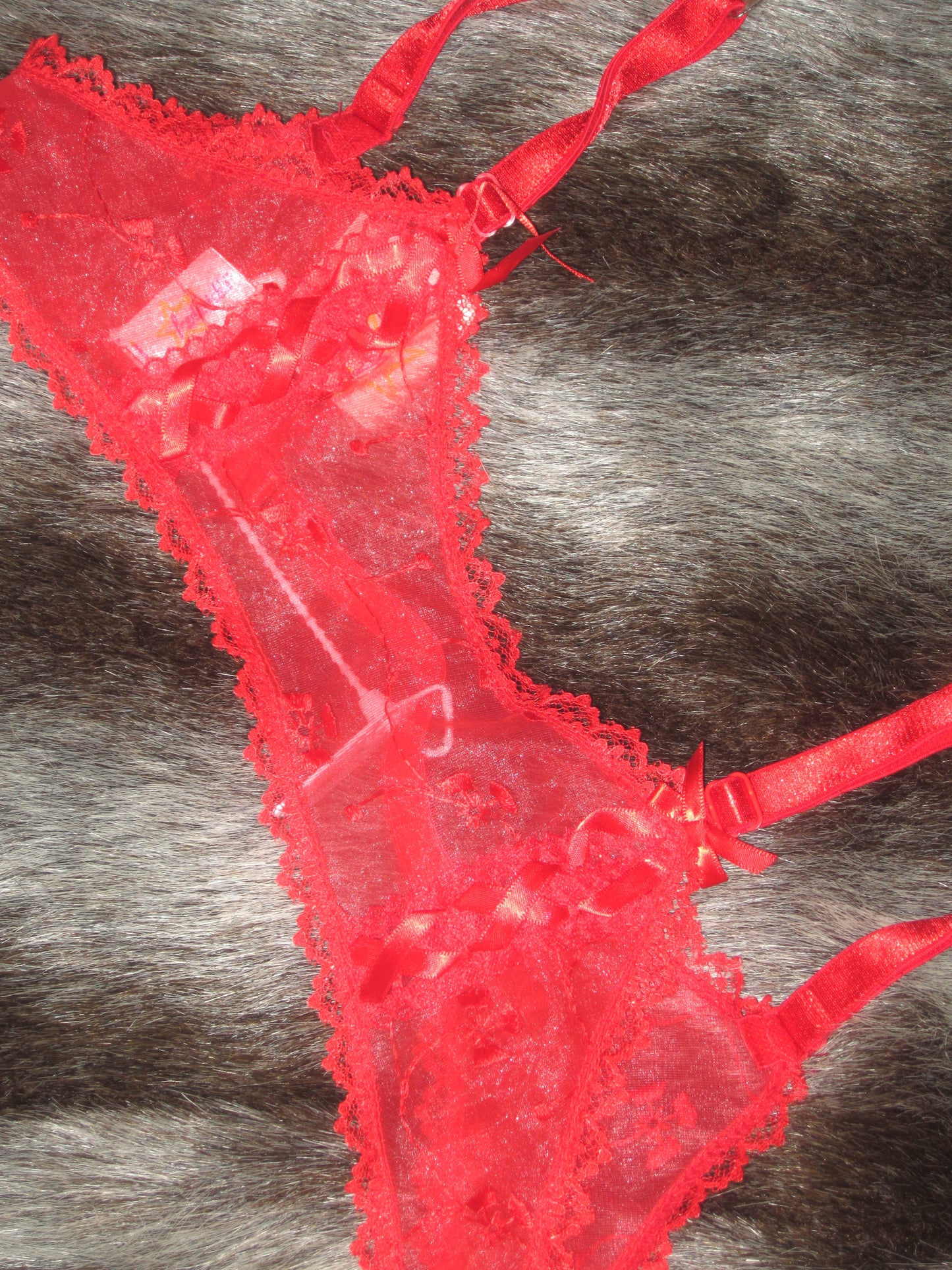 Vintage garter from Fredricks of Hollywood