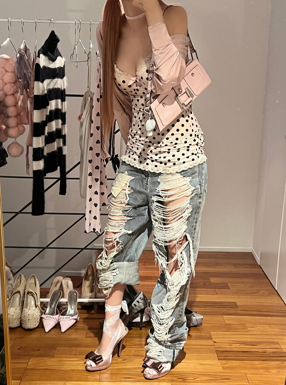 Champagne Dotted Romance