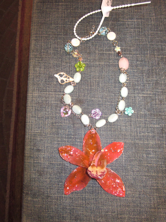 “00s Tokyo dream” real flower necklace