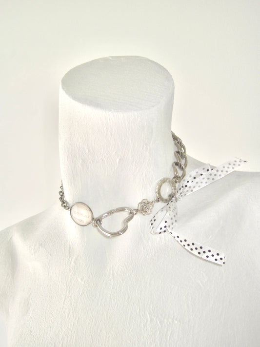 “Heartwired” handmade necklace