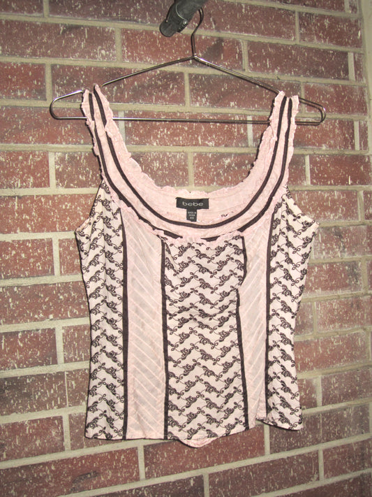 00s BEBE lace up tank