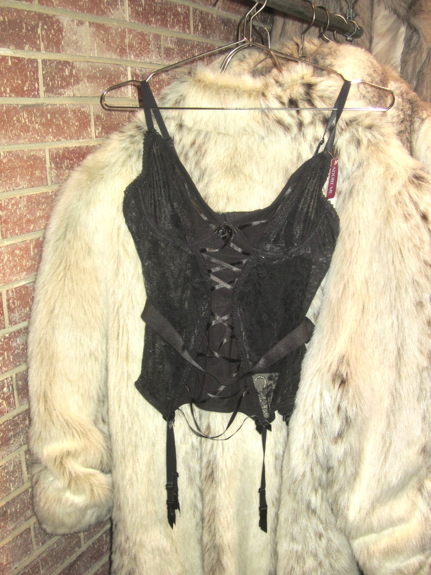 Adore me noir bustier corset